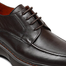 Erkek Kahverengi Hakiki Deri Oxford Ayakkabı 3K1KA16241