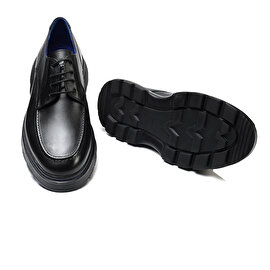 Erkek Siyah Hakiki Deri Oxford Ayakkabı 3K1KA16241