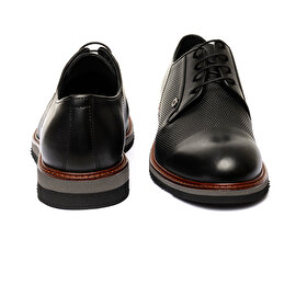 Erkek Siyah Hakiki Deri Klasik Ayakkabı 3K1KA75130