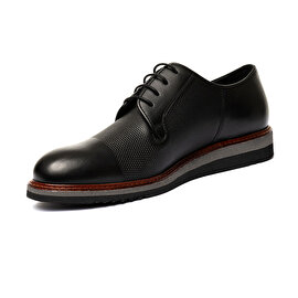 Erkek Siyah Hakiki Deri Klasik Ayakkabı 3K1KA75130