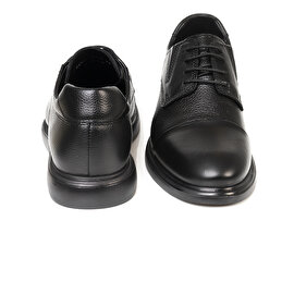 Erkek Siyah Hakiki Deri Oxford Ayakkabı 3K1RA14320