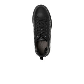 Erkek Siyah Hakiki Deri Sneaker Ayakkabı 3K1SA16381
