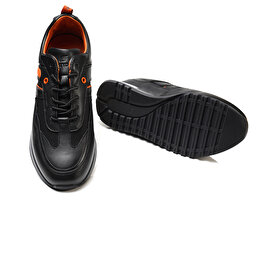 Erkek Siyah Hakiki Deri Spor Ayakkabı 3K1SA16431-5