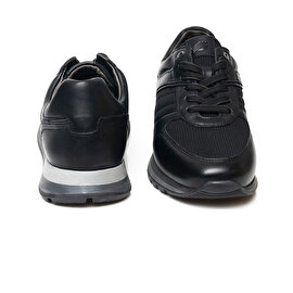 Erkek Siyah Hakiki Deri Spor Ayakkabı 3K1SA16450-6