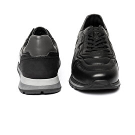 Erkek Siyah Hakiki Deri Spor Ayakkabı 3K1SA16451-6