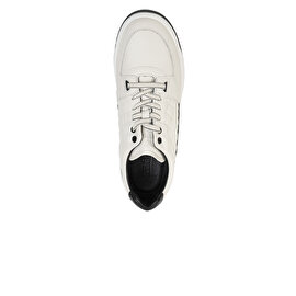 Erkek Beyaz Hakiki Deri Sneaker Ayakkabı 3K1SA17002