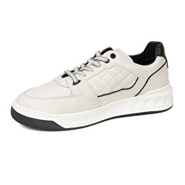 Erkek Beyaz Hakiki Deri Sneaker Ayakkabı 3K1SA17002