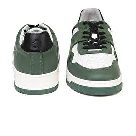 Erkek Yeşil Beyaz Hakiki Deri Sneaker Ayakkabı 3K1SA75174