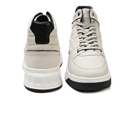Erkek Beyaz Hakiki Deri Sneaker Bot 3K1SB17001-7