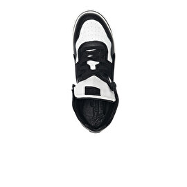 Erkek Siyah Beyaz Hakiki Deri Sneaker Bot 3K1SB75175 