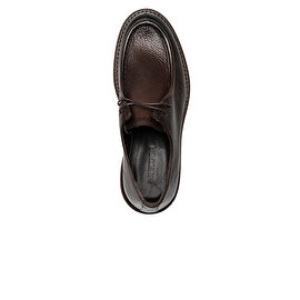 Erkek kahverengi Hakiki Deri Oxford Ayakkabı 3K1TA75141-3