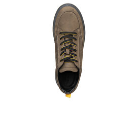 Erkek Duman Hakiki Deri Sneaker Ayakkabı 3K1UA16380
