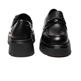 Kadın Siyah Hakiki Deri Loafer Ayakkabı 3K2CA32660