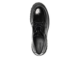 Kadın Siyah Hakiki Deri Oxford Ayakkabı 3K2KA31008