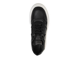 Kadın Siyah Hakiki Deri Sneaker Ayakkabı 3K2SA33120