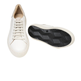Kadın Beyaz Hakiki Deri Sneaker Ayakkabı 3K2SA72140