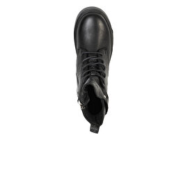 Kadın Siyah Hakiki Deri Sneaker Bot 3K2SB30900S