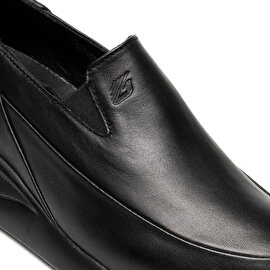 Kadın Siyah Hakiki Deri Comfort Ayakkabı 3K2UA33350-4
