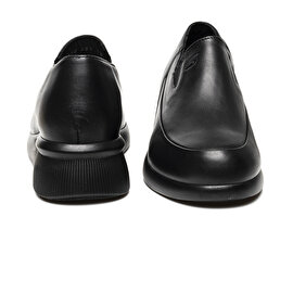 Kadın Siyah Hakiki Deri Comfort Ayakkabı 3K2UA33350-6