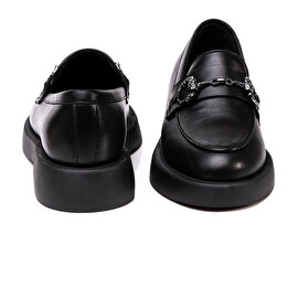 Kadın Siyah Hakiki Deri Loafer Ayakkabı 3K2UA72133