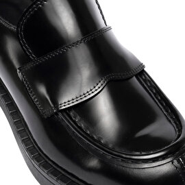Kadın Siyah Hakiki Deri Loafer Ayakkabı 3K2UA72211