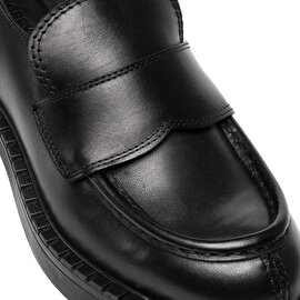 Kadın Siyah Hakiki Deri Loafer Ayakkabı 3K2UA72211