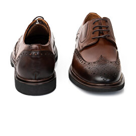 Erkek Kahverengi Hakiki Deri Klasik Ayakkabı 3Y1KA62587-5