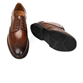 Erkek Kahverengi Hakiki Deri Klasik Ayakkabı 3Y1KA62587-4