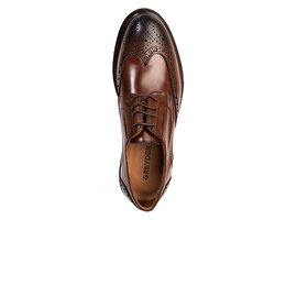 Erkek Kahverengi Hakiki Deri Klasik Ayakkabı 3Y1KA62587-3