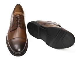 Erkek Kahverengi Hakiki Deri Klasik Ayakkabı 3Y1KA62588-5
