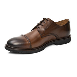Erkek Kahverengi Hakiki Deri Klasik Ayakkabı 3Y1KA62588-2