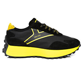 Erkek Siyah Sarı Hakiki Deri Spor Ayakkabı 3Y1SA15401-1
