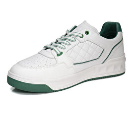 Erkek Beyaz Yeşil Hakiki Deri Ayakkabı 3Y1SA17000-3