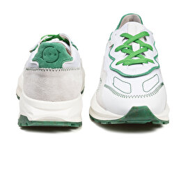 GreyderLAB Erkek Beyaz Yeşil Hakiki Deri Spor Ayakkabı 3Y1SA20040-6