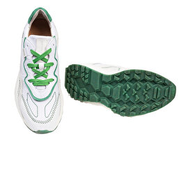 GreyderLAB Erkek Beyaz Yeşil Hakiki Deri Spor Ayakkabı 3Y1SA20040-5