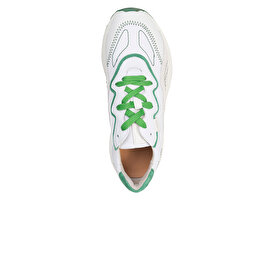 GreyderLAB Erkek Beyaz Yeşil Hakiki Deri Spor Ayakkabı 3Y1SA20040-3