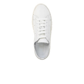 Kadın Beyaz Hakiki Deri Sneaker Ayakkabı 3Y2CA50753-3