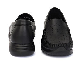Kadın Siyah Hakiki Deri Comfort Ayakkabı 3Y2FA32400-6