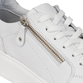 Kadın Beyaz Hakiki Deri Sneaker Ayakkabı 3Y2SA31353-4