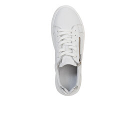 Kadın Beyaz Hakiki Deri Sneaker Ayakkabı 3Y2SA31353-3