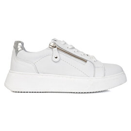 Kadın Beyaz Hakiki Deri Sneaker Ayakkabı 3Y2SA31353-1
