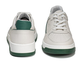 Kadın Beyaz Yeşil Hakiki Deri Sneaker Ayakkabı 3Y2SA32311-6