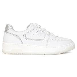 Kadın Beyaz Gümüş Hakiki Deri Sneaker Ayakkabı 3Y2SA32311-1