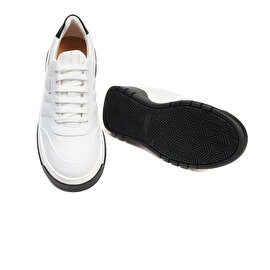 GreyderLAB Kadın Siyah Beyaz Hakiki Deri Sneaker Ayakkabı 3Y2SA45050-5