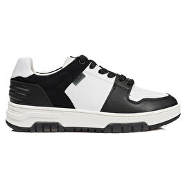 GreyderLAB Kadın Siyah Beyaz Hakiki Deri Sneaker Ayakkabı 3Y2SA45090-1