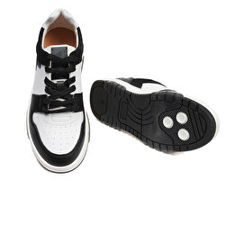 GreyderLAB Kadın Siyah Beyaz Hakiki Deri Sneaker Ayakkabı 3Y2SA45090-5