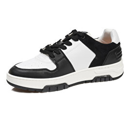 GreyderLAB Kadın Siyah Beyaz Hakiki Deri Sneaker Ayakkabı 3Y2SA45090-2