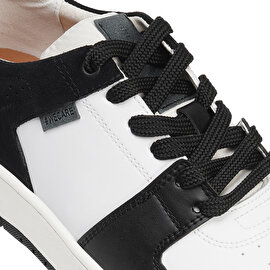 GreyderLAB Kadın Siyah Beyaz Hakiki Deri Sneaker Ayakkabı 3Y2SA45090-4