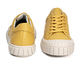 Kadın Sarı Hakiki Deri Ayakkabı 3Y2SA50765-7