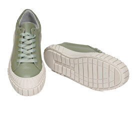 Kadın Yeşil Hakiki Deri Sneaker Ayakkabı 3Y2SA50765-6